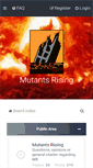 Mobile Screenshot of forums.mutantsrising.info